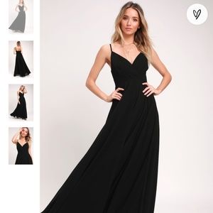 All About Love Black Maxi Dress, NWT
